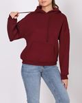 Bordo Üç İplik Şardonlu Sweat SWT1055